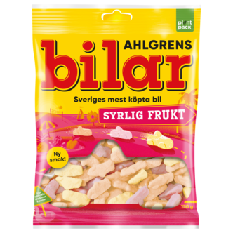 Ahlgrens Bilar syrlig frukt, 100 g