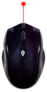 Trådlös mus med laserpekare