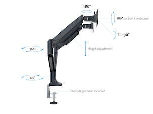 Multibrackets M deskmount monitorarm, VESA, dual