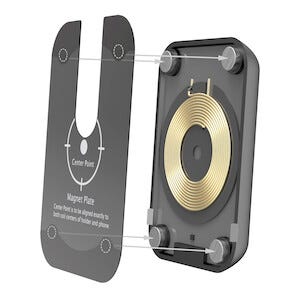 Telefonhållare med trådlös laddning (5 W), Celly Ghostcharge