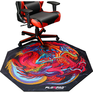 Florpad Hyper Beast golvskydd till gamingstol, 100 cm