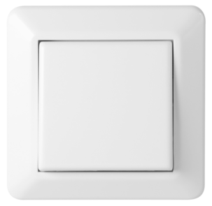 Elko RS innfelt strømbryter, 1-pol/trapp, Nordic renhvit