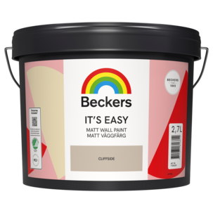 Beckers Its Easy Matt väggfärg inomhus, 2,7 liter
