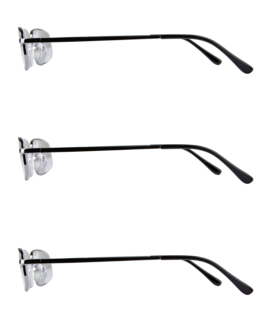 Läsglasögon metall, 3-pack