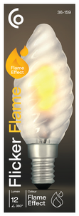 Kronljuslampa LED flammande Flicker Flame E14 1 W
