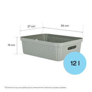 Förvaringskorg Neat grön, återvunnen plast