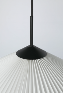 Northlight Ines plissert taklampe hvit, 45 cm