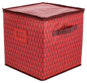 Oppbevaring julekuler – boks med lokk og glidelås