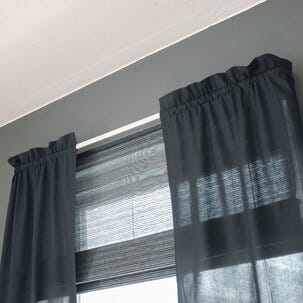 Gardinstång kirsch med väggfäste, 6,5 cm, vit