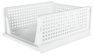 Klappbox med öppen front, vit