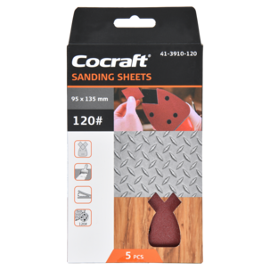 Cocraft sandpapper kardborre, 95 x 135 mm, 5-pack