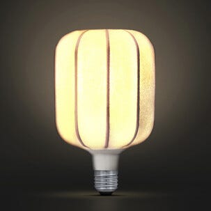 Dekorativ globlampa silk rak LED E27, 110 mm