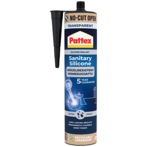 Pattex silikon til våtrom, transparent