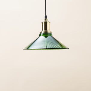 Taklampa Viola grön glas 25 cm Northlight