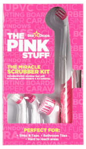 The Pink Stuff Miracle Scrubber Kit borste, batteri