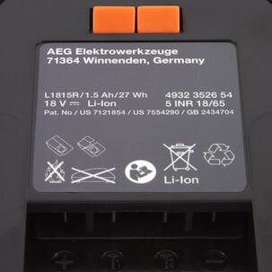 Batteri AEG  18V L1815R