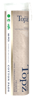 Topz Original bomullspads, 80-pack