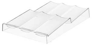 Krydderhylle i plast for 6 bokser