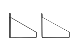 Hyllkonsol svart, 2-pack
