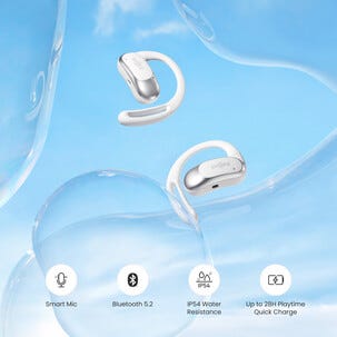 Shokz OpenFit Air open-ear-ørepropper med KI-styrt støydemping