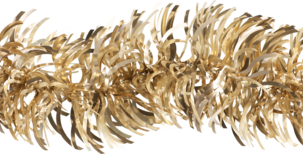 Tjock glittergirlang champagne, 2,7 meter 