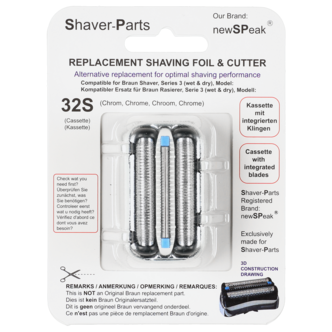 Ajopää 32S partakoneeseen Braun Series 3