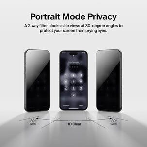 Belkin InvisiGlass Privacy iPhone 17 Pro skärmskydd