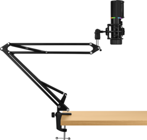 Streamplify MIC USB-mikrofoni, RGB-valo ja mikrofonivarsi