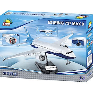 Byggklossar Cobi, flygplan Boeing 737 Max 8