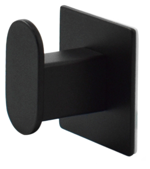 Enkel selvheftende baderomskrok, svart