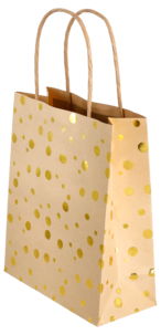 Presentpåsar med prickar, 3-pack