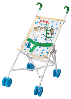Pippi Langstrømpe dukkevogn, fra 3 år