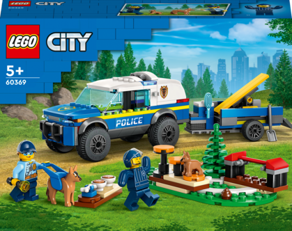 LEGO City mobilt treningssett for politihunder 60369, fra 5 år