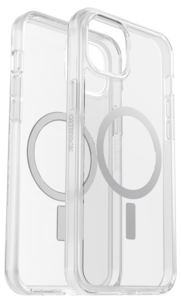 Mobildeksel for iPhone 15 Plus, Otterbox Symmetry Clear MagSafe