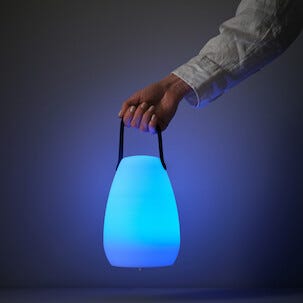 Lykta solcell uppladdningsbar campinglampa RGB