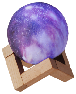 Kuulamppu 3D, ladattava pöytävalaisin ja kaukosäädin