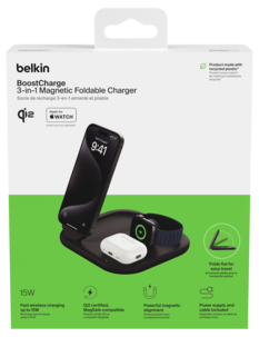 Belkin BoostCharge 3-i-1 ladestasjon, WIZ029vf