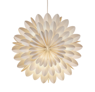 Northlight adventsstjerne i papp, blomster, 46 cm