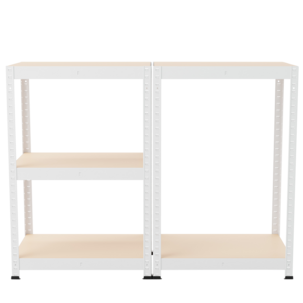 Smal förvaringshylla metall, 60x40x180 cm