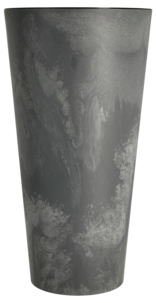 Blomsterpotte med betongeffekt, grå, 57 cm 