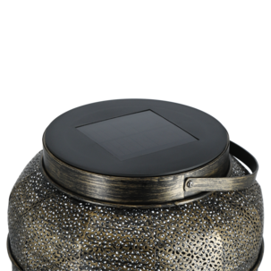 Northlight solcellslykta metall med handtag