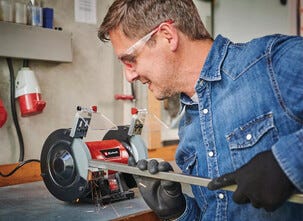 Einhell TC-BG 150 benkslipemaskin med 2 slipeskiver, 150 W