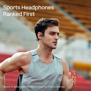 Shokz OpenRun Pro 2 Mini, open-ear, bone conduction-hodetelefoner