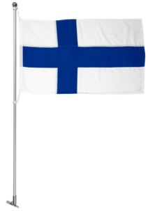 Finsk fasadflagga