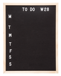 Bokstavtavle 40 x 50 cm