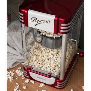 Champion Retro XL popcornmaskin, 1,3 L, rød