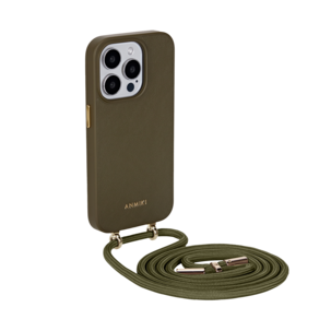 Anmiki Crossbody Phone Case iPhone 15 Pro mobilskal med axelrem