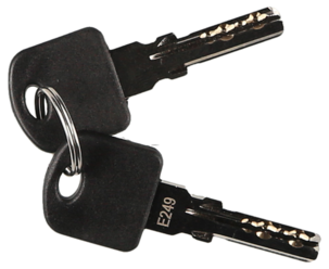 Sykkellås vaier med 2 nøkler, 65 cm