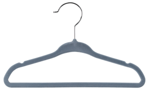 Kleshenger med flosset overflate for barneklær, 6-pakning