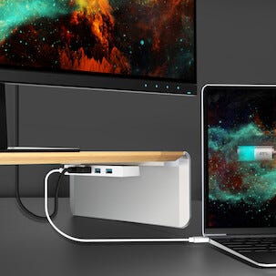 j5create JCT425-N skjermstativ med USB-C-hub